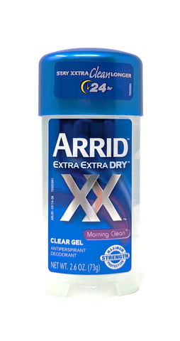 Arrid Extra Extra Dry Clear Gel Antiperspirant Morning Clean 2.6 oz