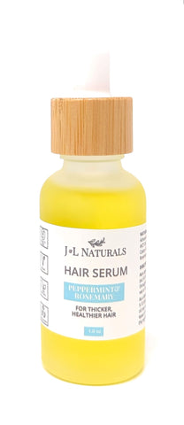 J&L Naturals Hair Serum Peppermint & Rosemary 1 oz