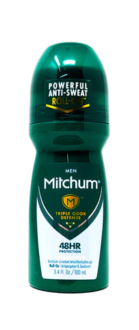 Mitchum Men Roll On Antiperspirant Deodorant Unscented 3.4 oz