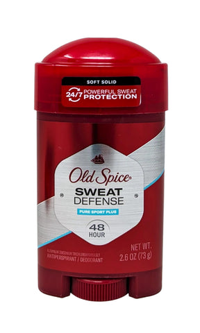 Old Spice Sweat Defense Antiperspirant Solid Pure Sport Plus 2.6 oz