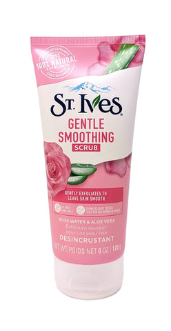 St Ives Gentle Smoothing Scrub Rose Water & Aloe Vera 6 oz