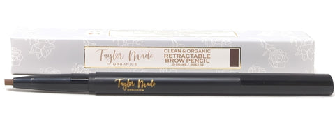 Taylor Made Organics Clean & Organic Retractable Brow Pencil Deep Brown .18 grams