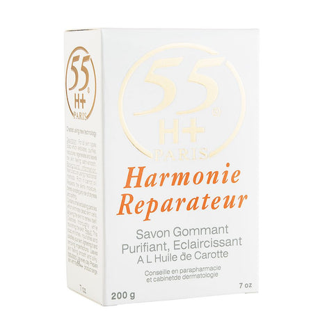 55H+ Harmonie Reparateur Exfoliating Purifying Lightening Soap With Carrot Oil 7 oz