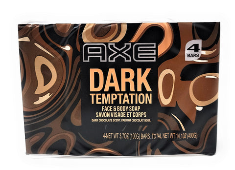 Axe Dark Temptation Face & Body Soap 3.7 oz 4-Pack