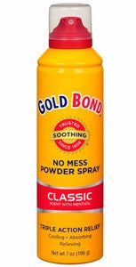 Gold Bond No Mess Body Spray Classic With Menthol 7 oz