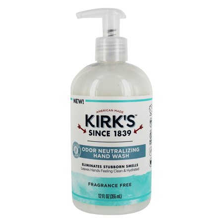 Kirk's Odor Neutralizing Hand Wash Fragrance Free Pump 12 oz