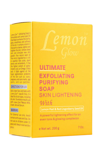 Lemon Glow Ultimate Exfoliating Purifying Soap 7 oz