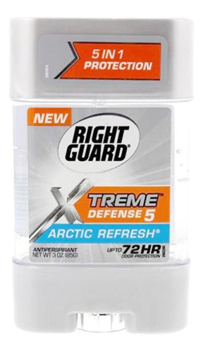 Right Guard Xtreme Defense 5 Antiperspirant Gel Arctic Fresh 3 oz