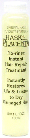 Hask Placenta No-Rinse Instant Hair Repair Treatment Original Formula 5/8 Oz. (18 ml) 