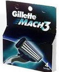 Gillette Mach 3 Refills 4 Cartridges