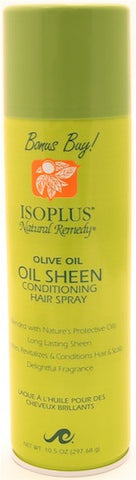 Isoplus Natural Remedy Olive Oil Oil Sheen Conditioning Hair Spray 10.5 oz.