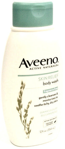 Aveeno Active Naturals Skin Relief Body Wash Fragrance Free 12 oz.