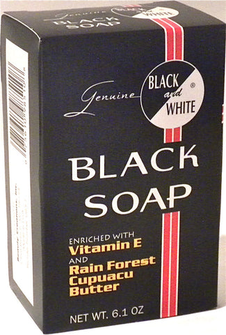 Black and White Black Soap 6.1 oz.