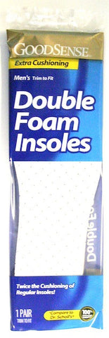 Good Sense Men's Double Foam Insoles 1 Pair