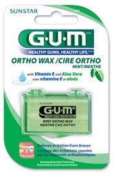 GUM Ortho Wax Mint with Vitamin E