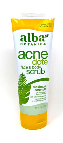 Alba Botanica Acne Dote Face & Body Scrub 8 oz
