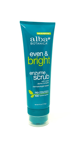 Alba Botanica Even & Bright Enzyme Scrub 4 oz