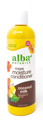 Alba Botanica More Moisture Conditioner Coconut Milk 12 oz