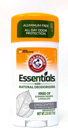 Arm & Hammer Essentials Solid Deodorant Unscented 2.5 oz