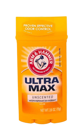 Arm & Hammer Ultra Max Antiperspirant Solid Unscented 2.6 oz