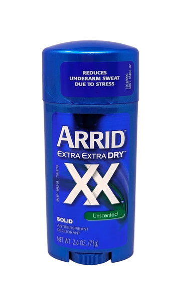 Arrid XX Solid Antiperspirant Deodorant Unscented 2.6 oz