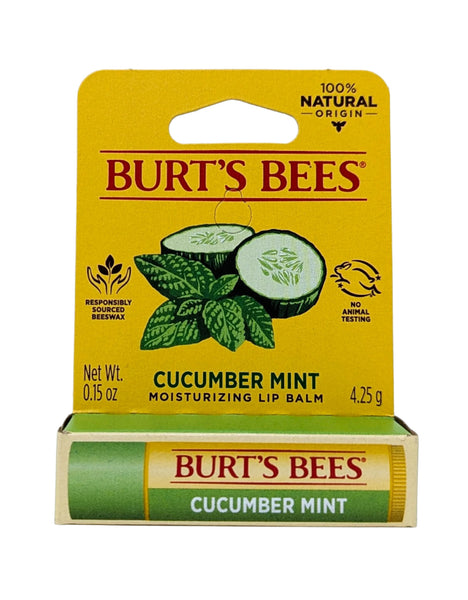 Burt's Bees Moisturizing Lip Balm Cucumber Mint 0.15 oz