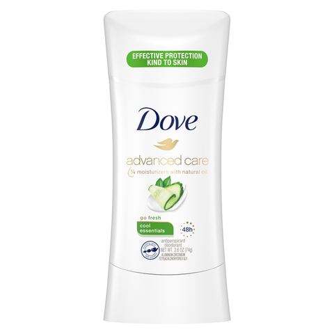 Dove Advanced Care Antiperspirant Solid Go Fresh Cool Essentials 2.6 oz