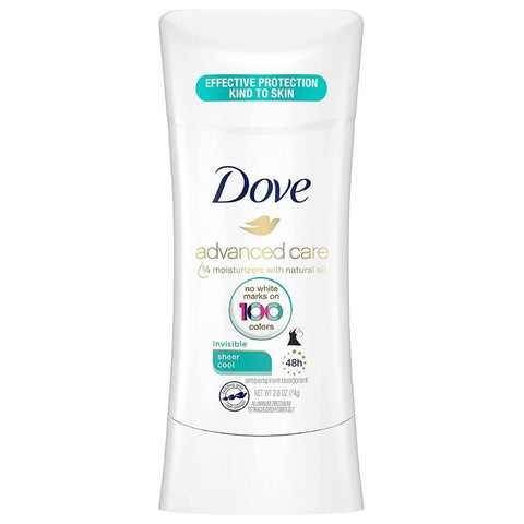Dove Advanced Care Antiperspirant Solid Invisible Sheer Cool 2.6 oz