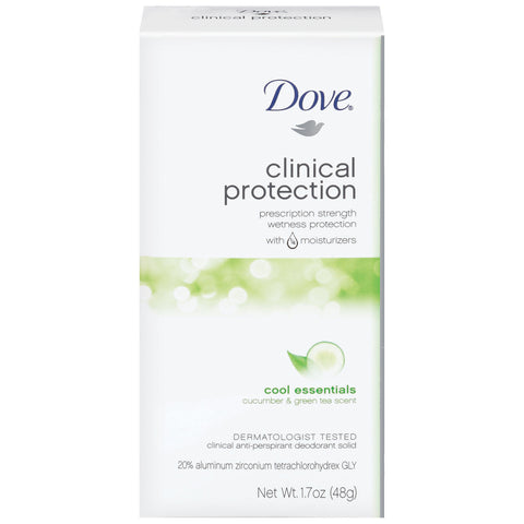 Dove Clinical Proction Antiperspirant Solid Cool Essentials 1.7 oz