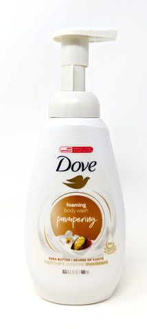 Dove Foaming Body Wash Papmpering Shea Butter 13.5 oz