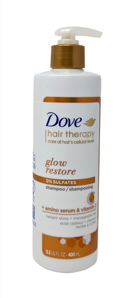 Dove Hair Therapy Glow Restore Shampoo 13.5 oz