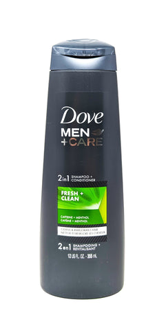 Dove Men + Care 2 in 1 Shampoo Conditioner Fresh + Clean 12 oz