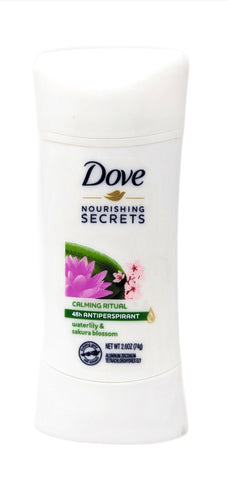 Dove Nourishing Secrets Solid 48h Antiperspirant Waterlily & Sakura Blossom 2.6 oz