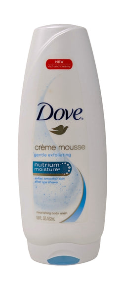 Dove Creme Mousse Gentle Exfoliating Nourishing Body Wash 18 oz