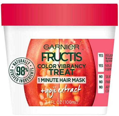 Garnier Fructis Color Vibrancy Treat Hair Mask Goji Extract 3.4 oz
