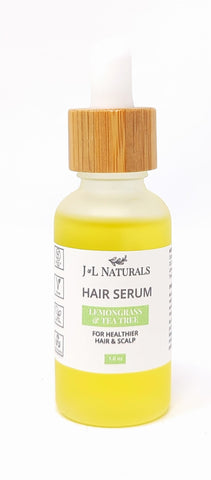 J&L Naturals Hair Serum Lemongrass & Tea Tree 1 oz