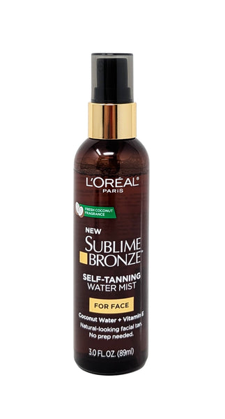 L'oreal Paris Sublime Bronze Self Tanning Water Mist for Face 3 oz