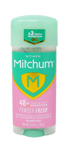 Mitchum Women 48H Antiperspirant Gel Powder Fresh 3.4 oz
