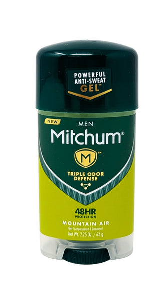 Mitchum Men Triple Odor Defense Antiperspirant Gel Mountain Air 2.25 oz
