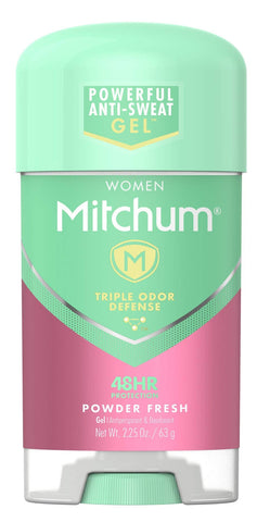 Mitchum Women Antiperspirant Deodorant Gel Powder Fresh 2.25 oz