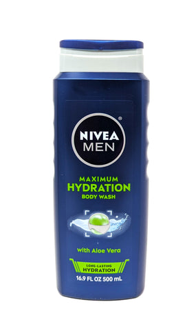 Nivea Men Maximum Hydration Body Wash With Aloe Vera 16.9 oz