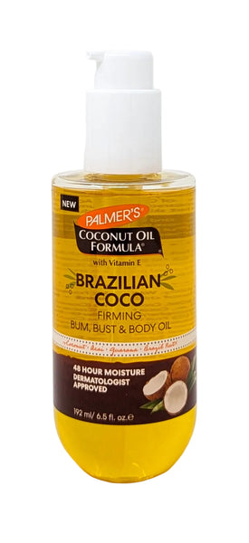 Palmer's Coconut Oil Formula Brazilian Coco Firming Bum, Bust & Body Oil 6.5 oz