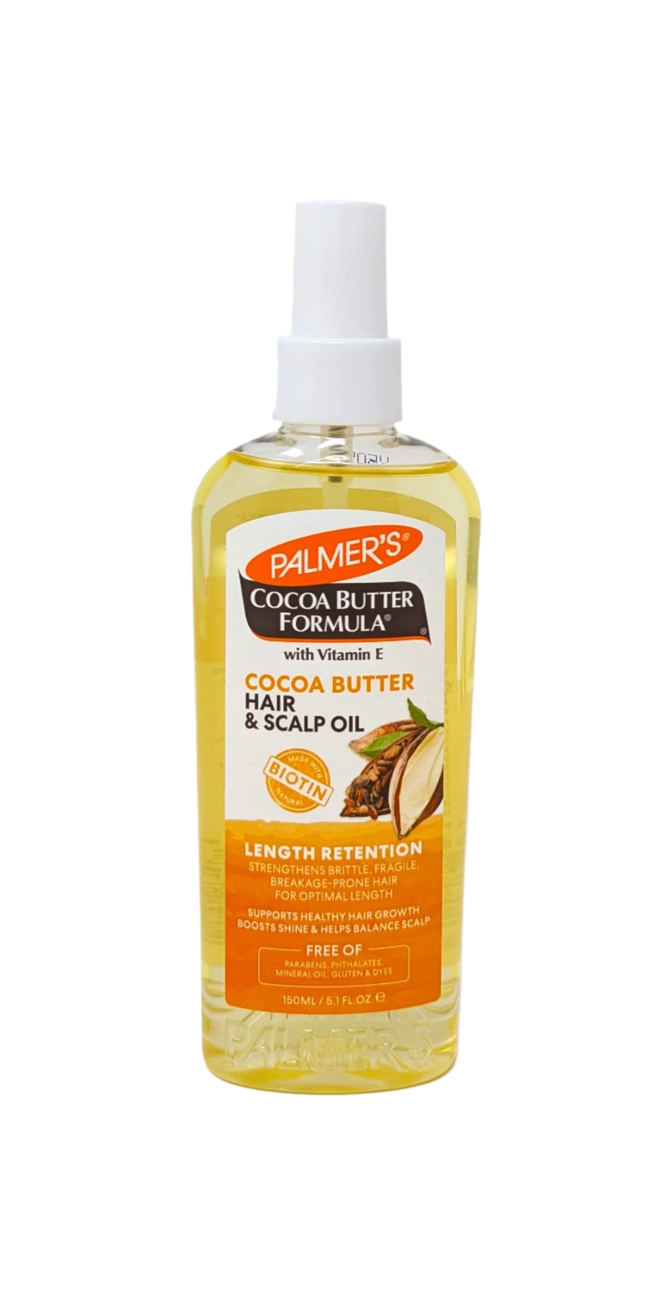 palmer coconut butter Palmer's Cocoa Butter Formula Length Retention Hair & Scalp Oil 5.1oz