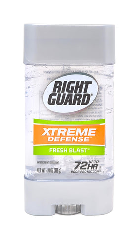 Right Guard Xtreme Defense Antiperspirant Gel Fresh Blast 4 oz
