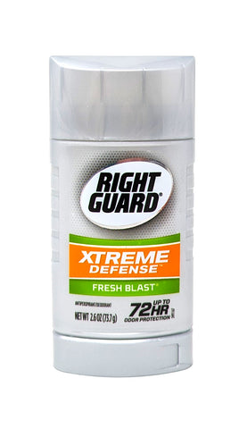 Right Guard Xtreme Defense Solid Antiperspirant  Fresh Blast 2.6 oz