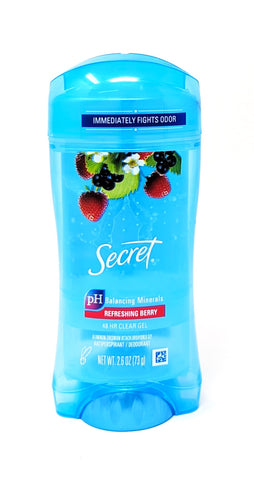 Secret 48Hr Clear Gel Antiperspirant Deodorant Refreshing Cherry 2.6 oz