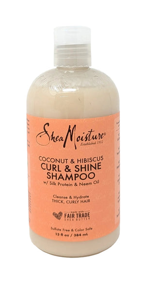Shea Moisture Coconut & Hibiscus Curl & Shine Shampoo 13 oz