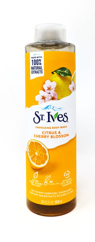 St. Ives Energizing Body Wash Citrus & Cherry Blossom 22 oz