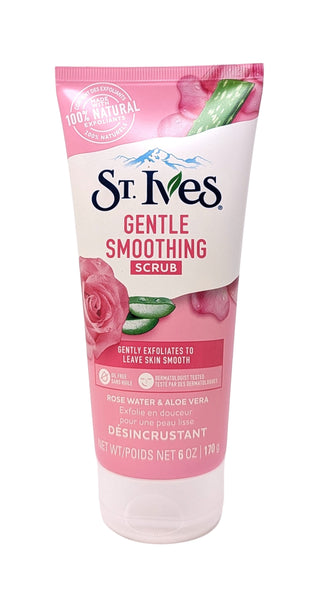 St Ives Gentle Smoothing Scrub Rose Water & Aloe Vera 6 oz