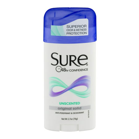 Sure Original Solid Antiperspirant Unscented 2.7 oz